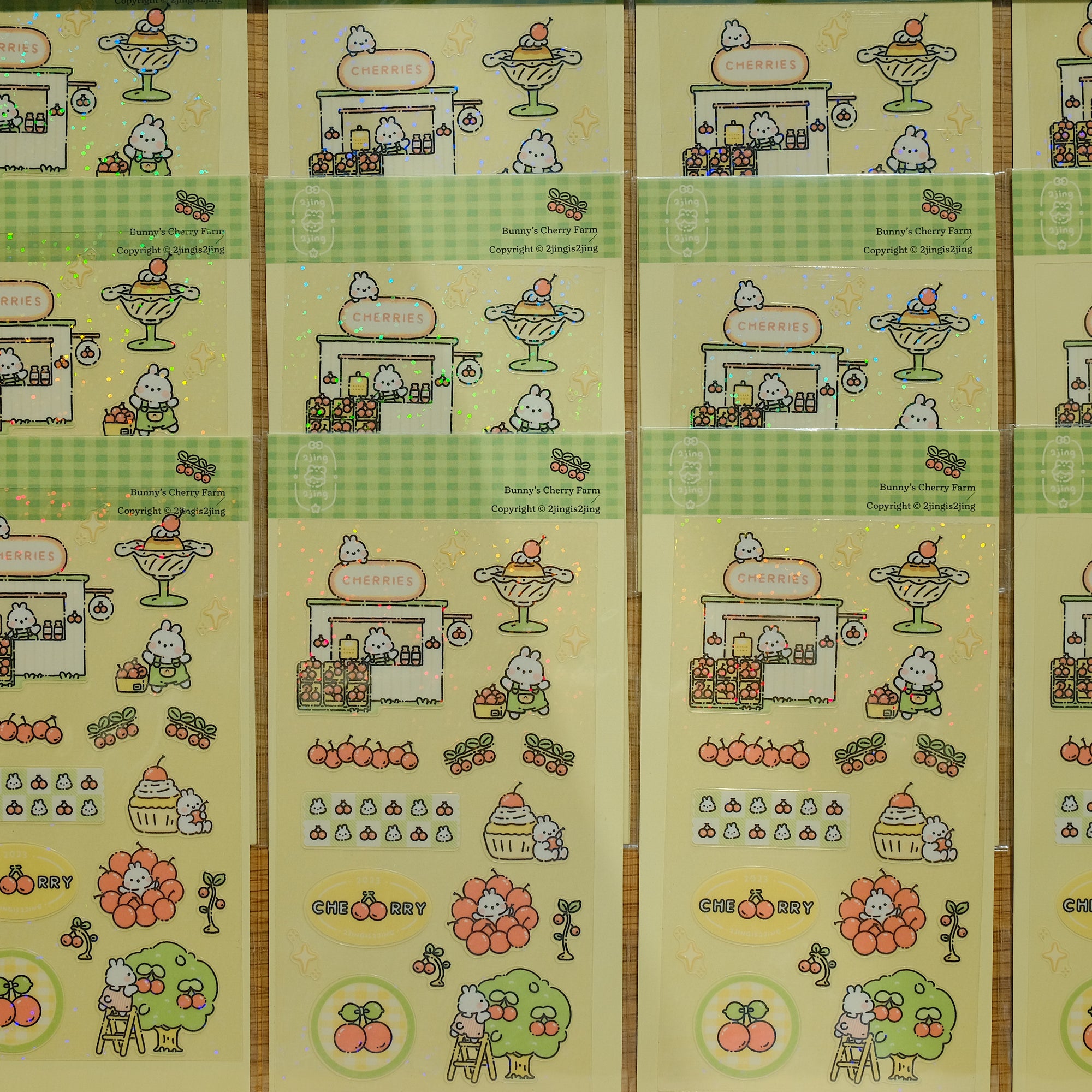 Bunny's Fruit Farm Sticker Sheet - Cherry Farm