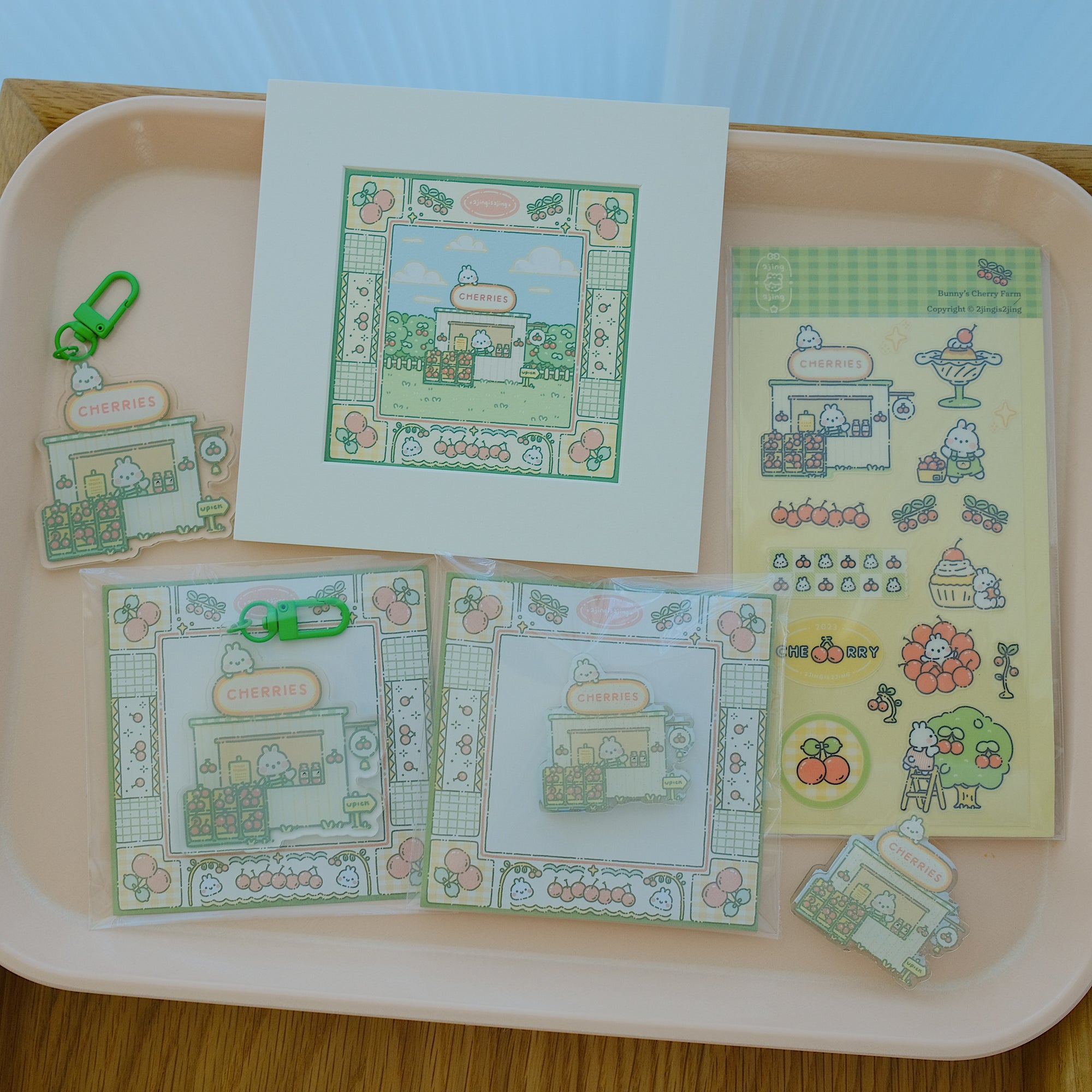 Bunny's Fruit Farm Sticker Sheet - Cherry Farm