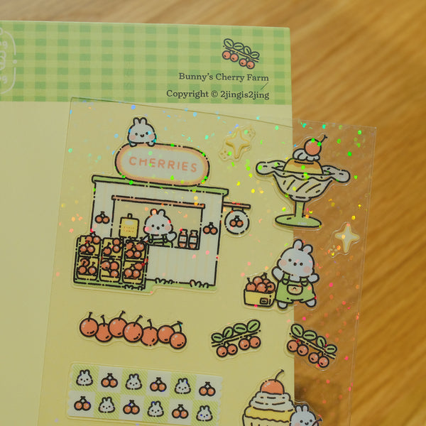 Bunny's Fruit Farm Sticker Sheet - Cherry Farm