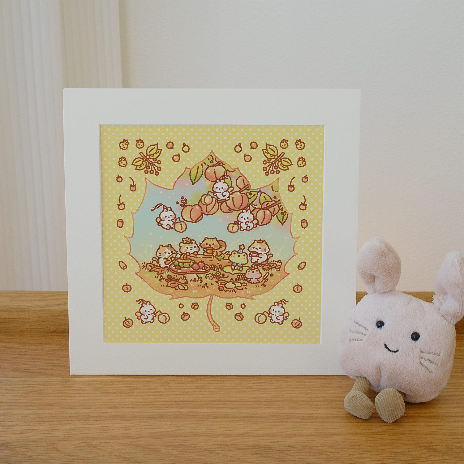 Autumn Party Square Art Print