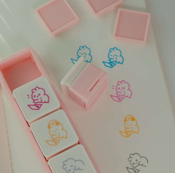 Large Bunnie Button Stamp