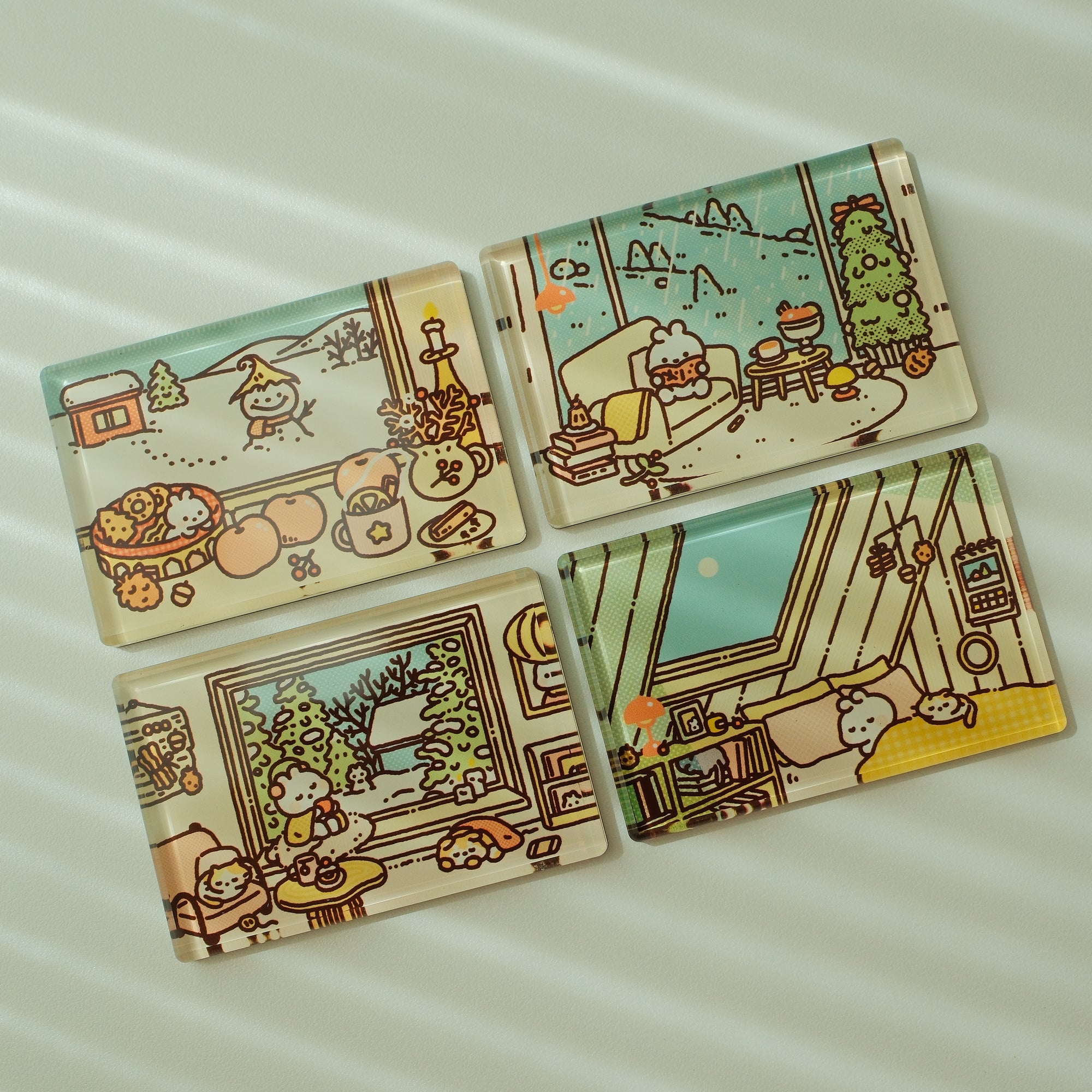 Bunnies Magnets - Little Moments of Winter Collection