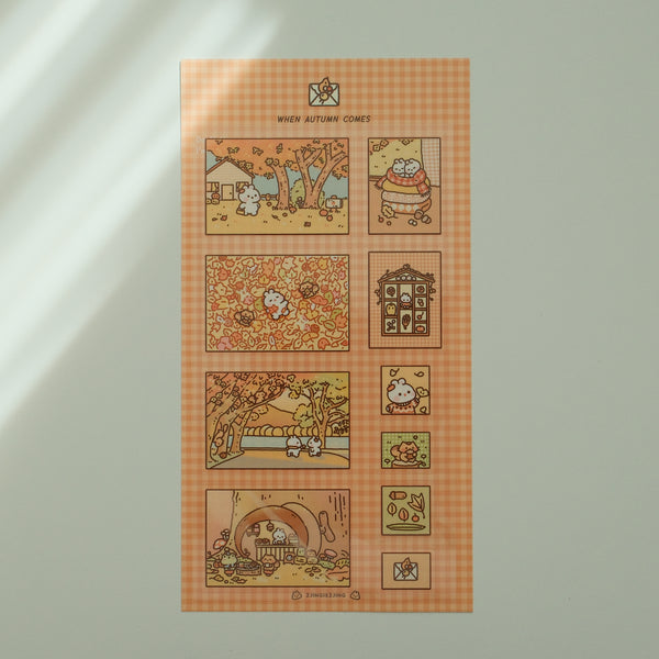When Autumn Comes Sticker Sheet