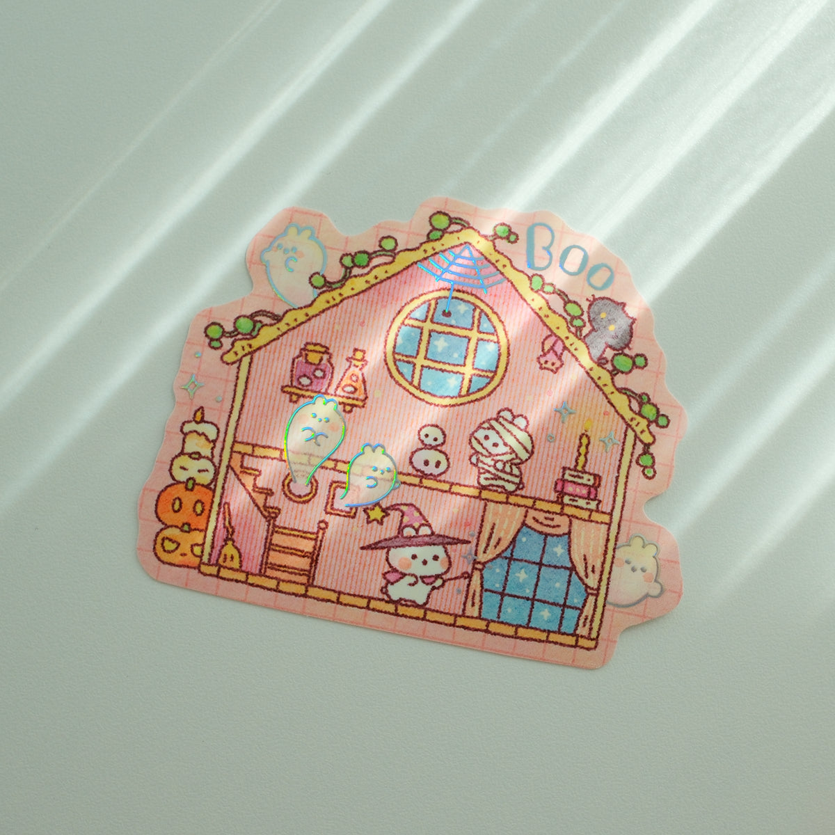 Bunnie Boo Cottage Foil Sticker