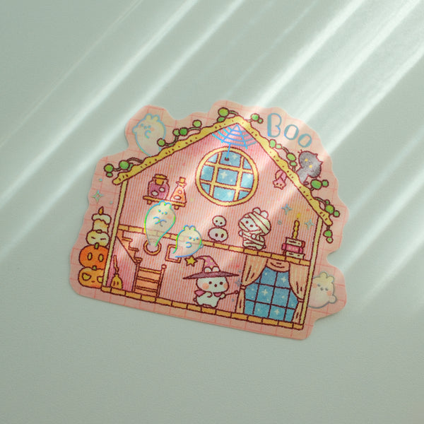 Bunnie Boo Cottage Foil Sticker
