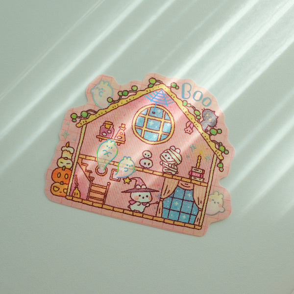 Bunnie Boo Cottage Foil Sticker