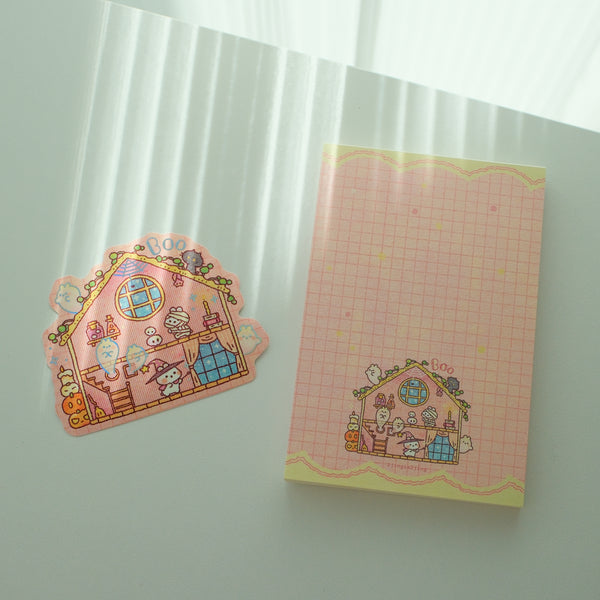 Bunnie Boo Cottage Foil Sticker