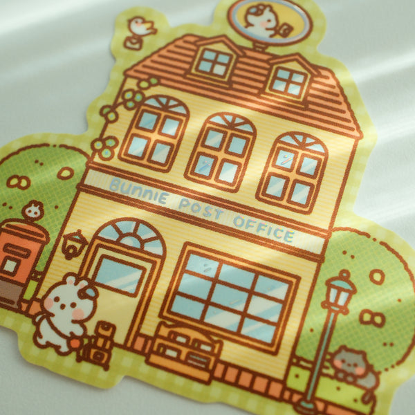 Bunnie Island Post Office Foil Sticker