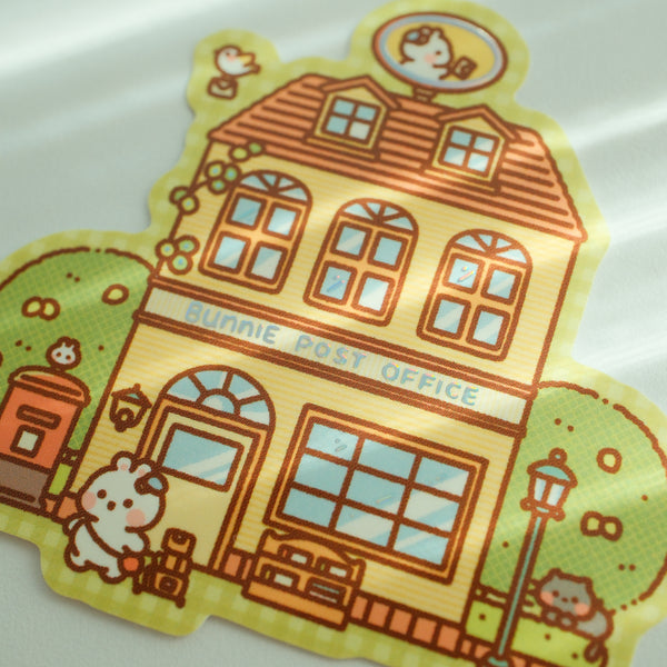 Bunnie Island Post Office Foil Sticker