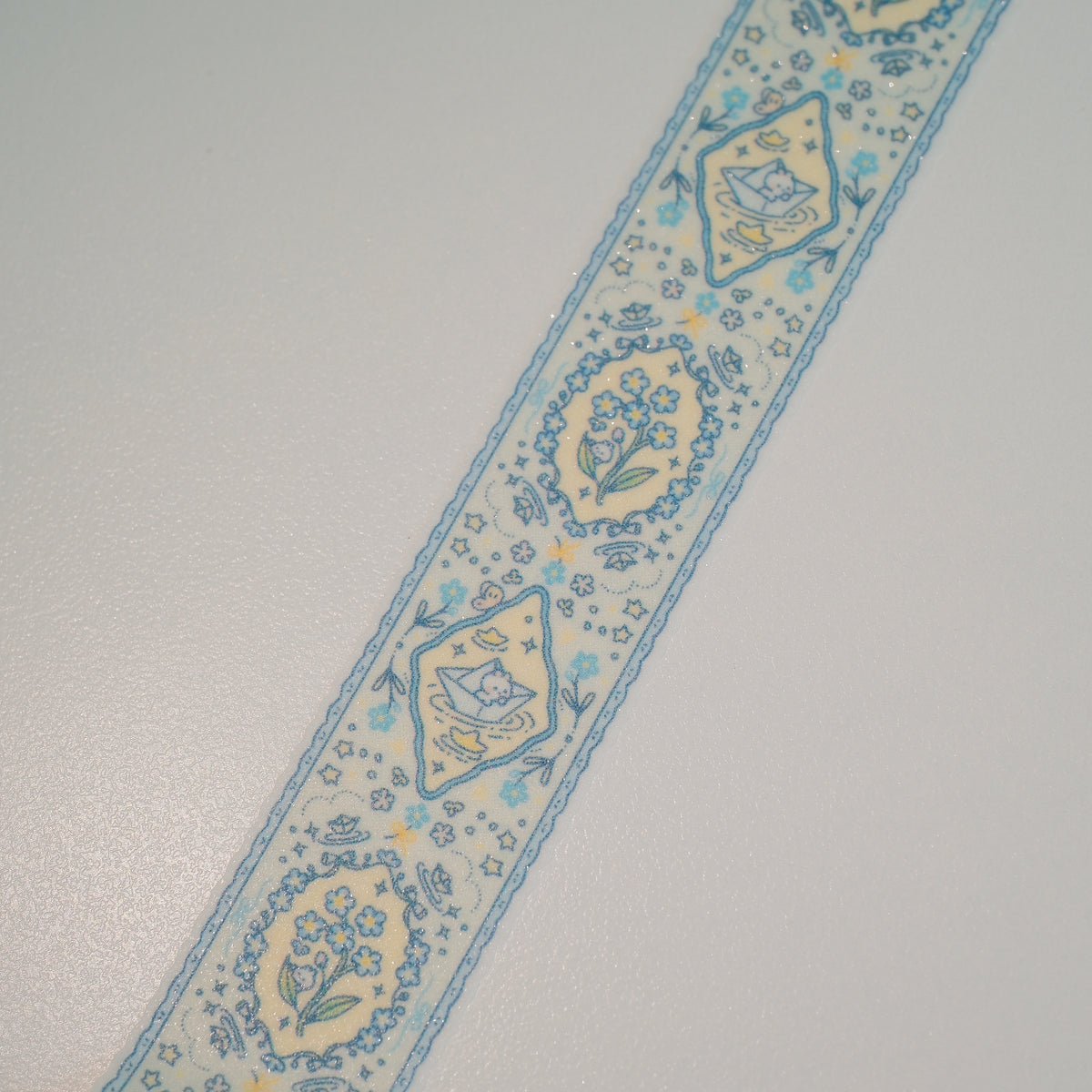 Echoes of Forget Me Nots Glitter Washi Tape