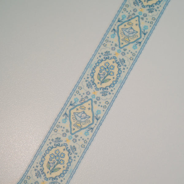 Echoes of Forget Me Nots Glitter Washi Tape