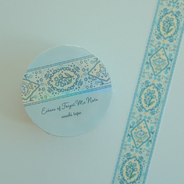 Echoes of Forget Me Nots Glitter Washi Tape