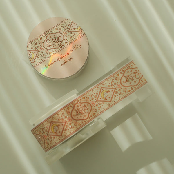 Whispers of Lily of the Valley Glitter Washi Tape