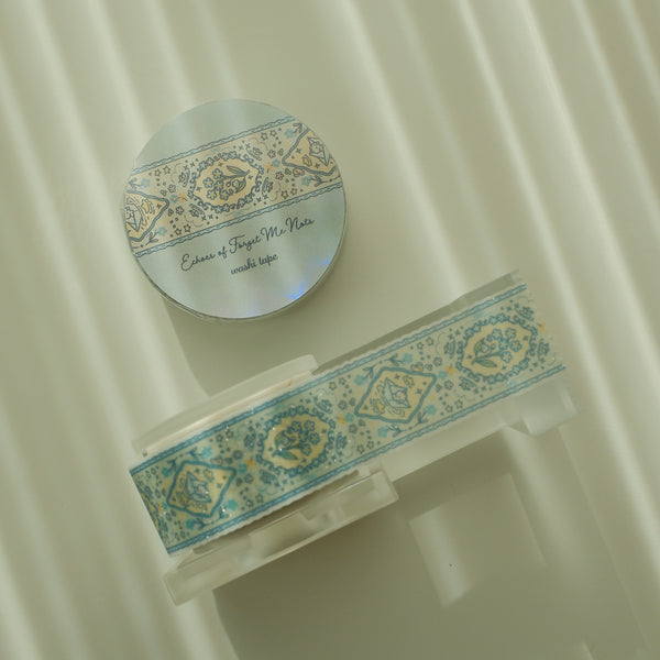 Echoes of Forget Me Nots Glitter Washi Tape