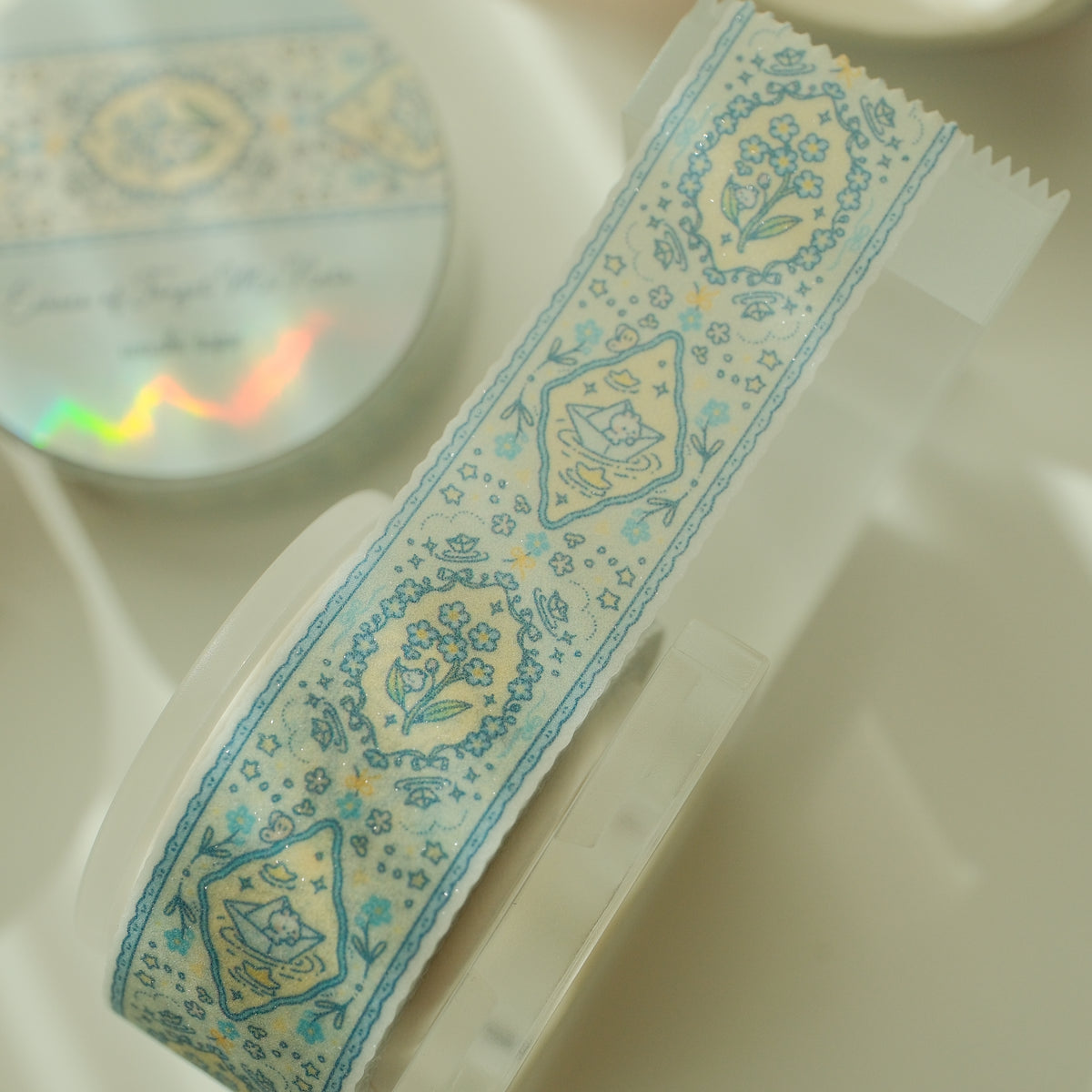Echoes of Forget Me Nots Glitter Washi Tape