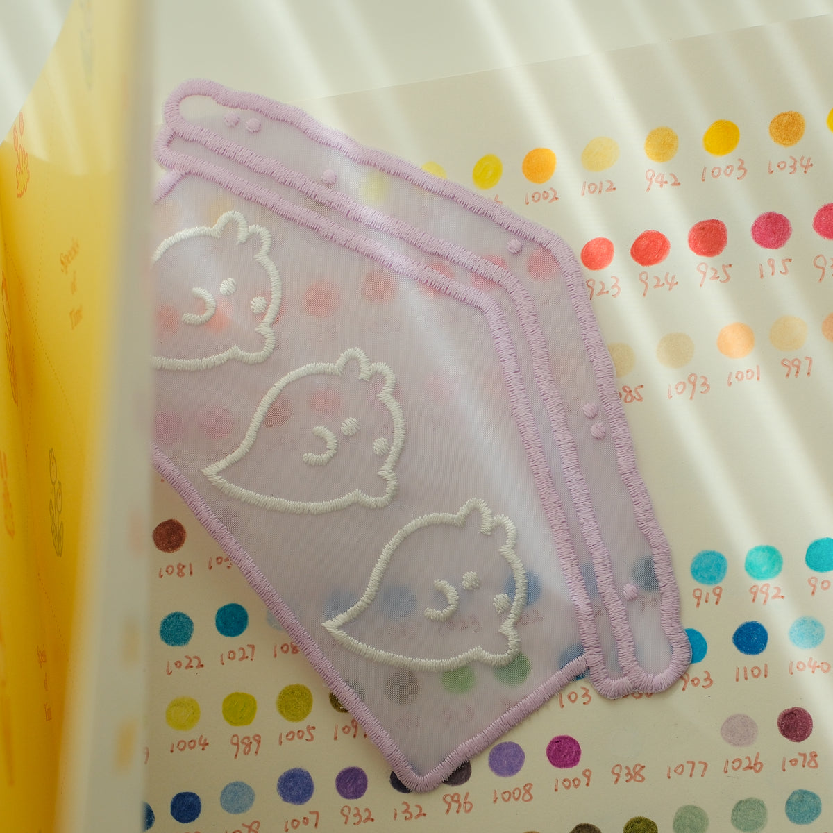 Bunnie Boo Embroidered Bookmark