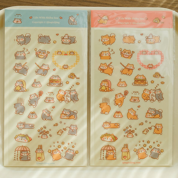 Shiba Doodoo & Bobo Sticker Sheet