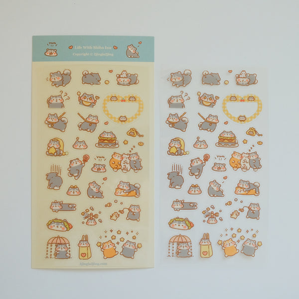 Shiba Doodoo & Bobo Sticker Sheet