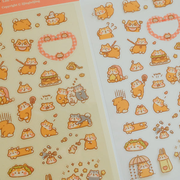 Shiba Doodoo & Bobo Sticker Sheet