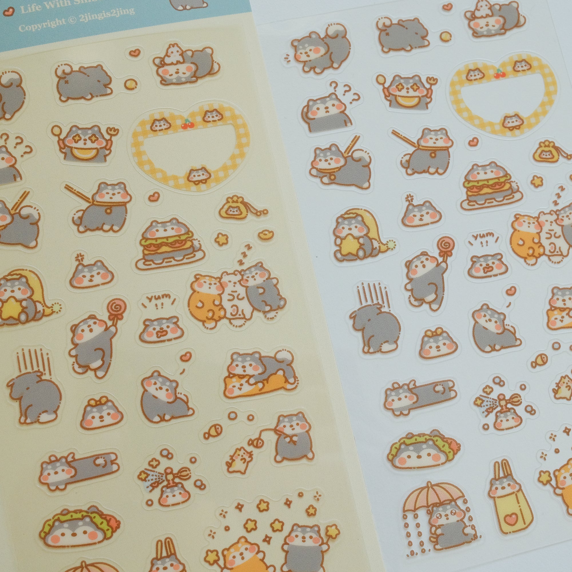 Shiba Doodoo & Bobo Sticker Sheet