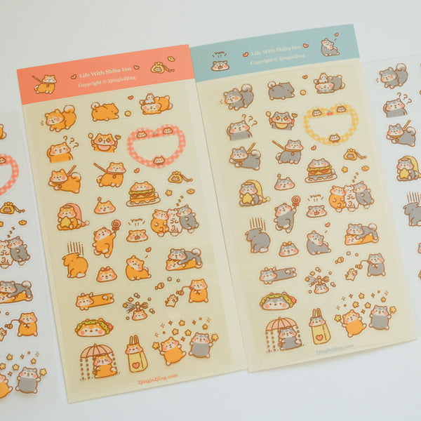 Shiba Doodoo & Bobo Sticker Sheet