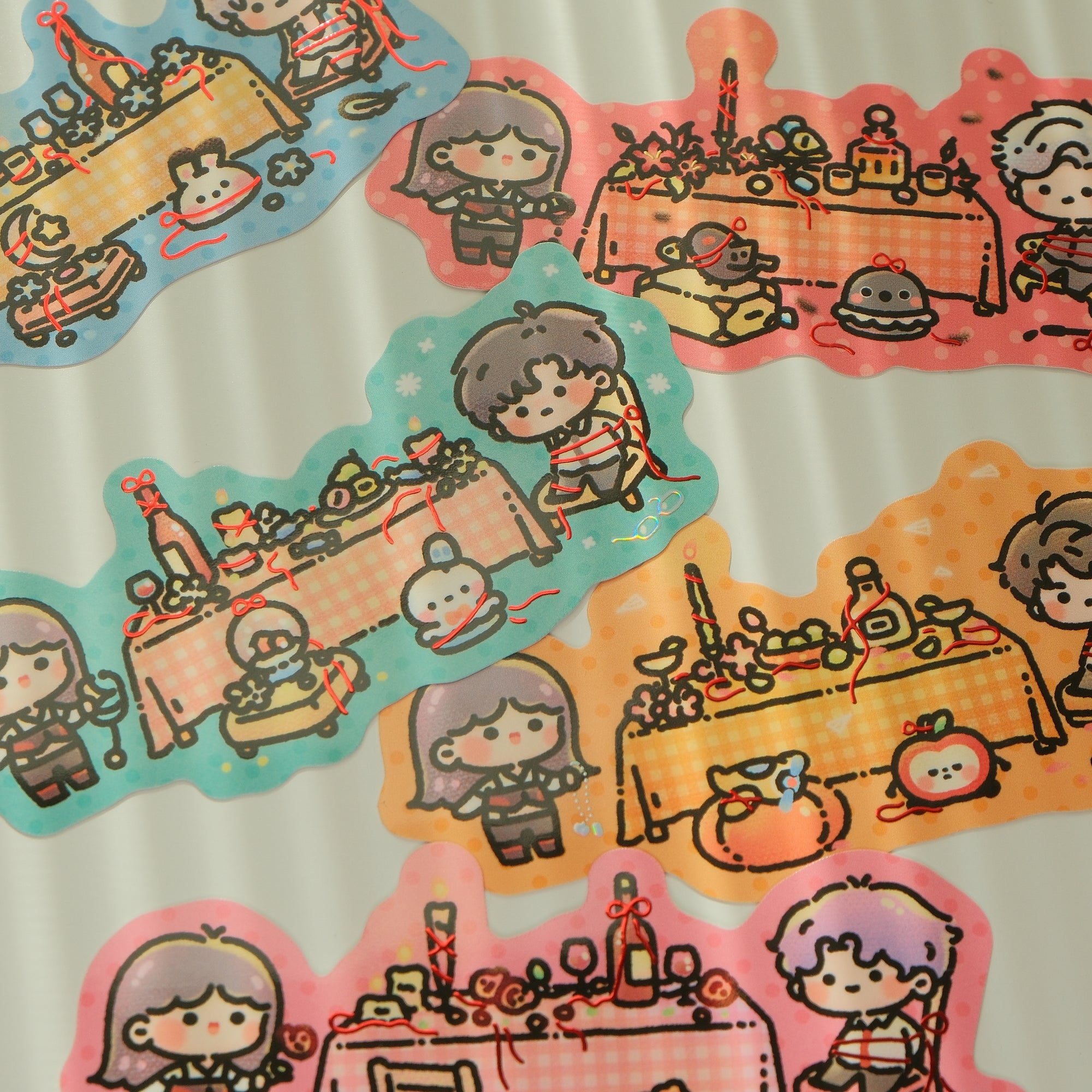 Lads Dinnner Table Large Foil Sticker