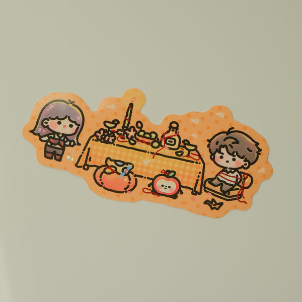 Lads Dinnner Table Large Foil Sticker