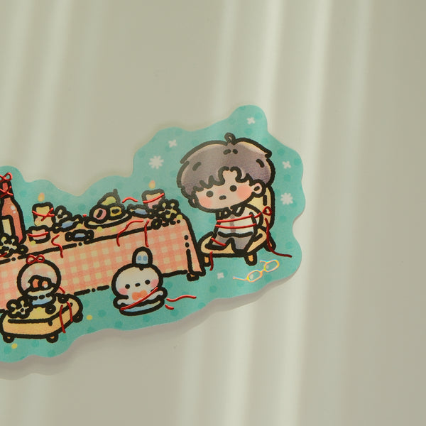 Lads Dinnner Table Large Foil Sticker