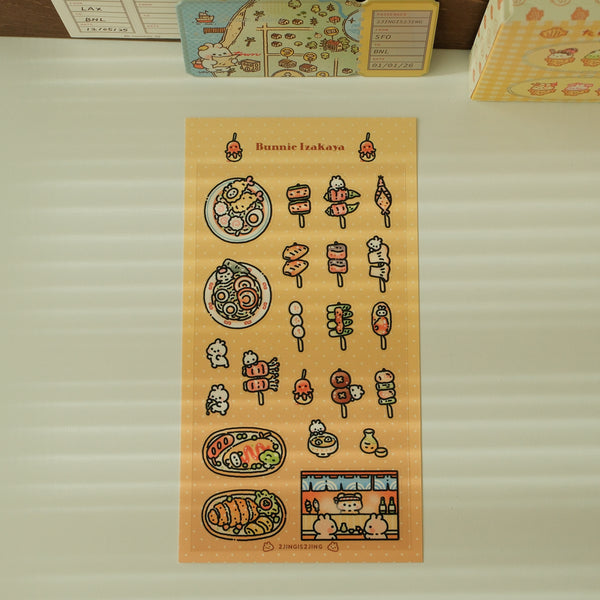 Bunnie Izakaya Sticker Sheet