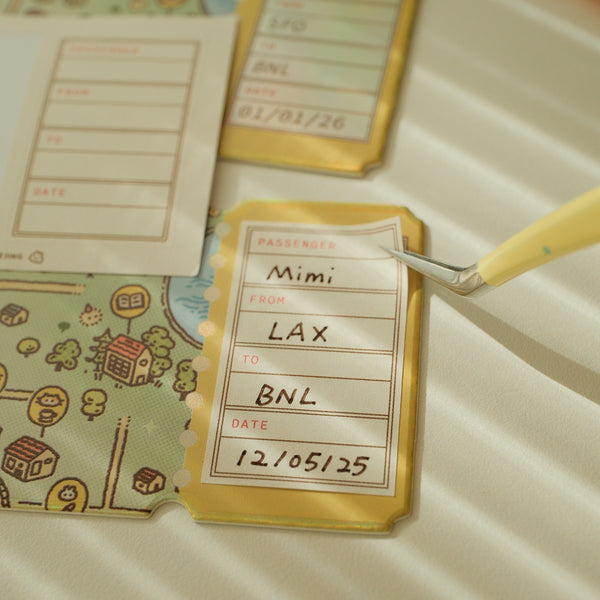 Bunnie Island Boarding Pass Bookmark