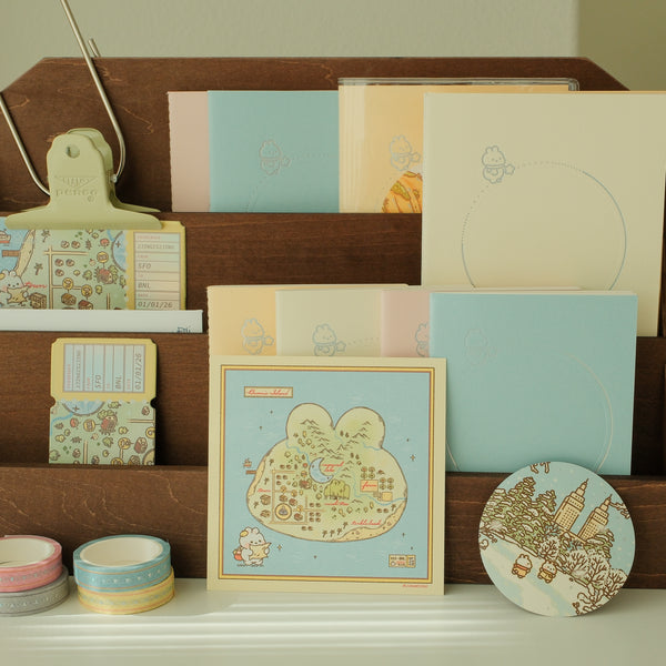 Bunnie Island Map Postcard