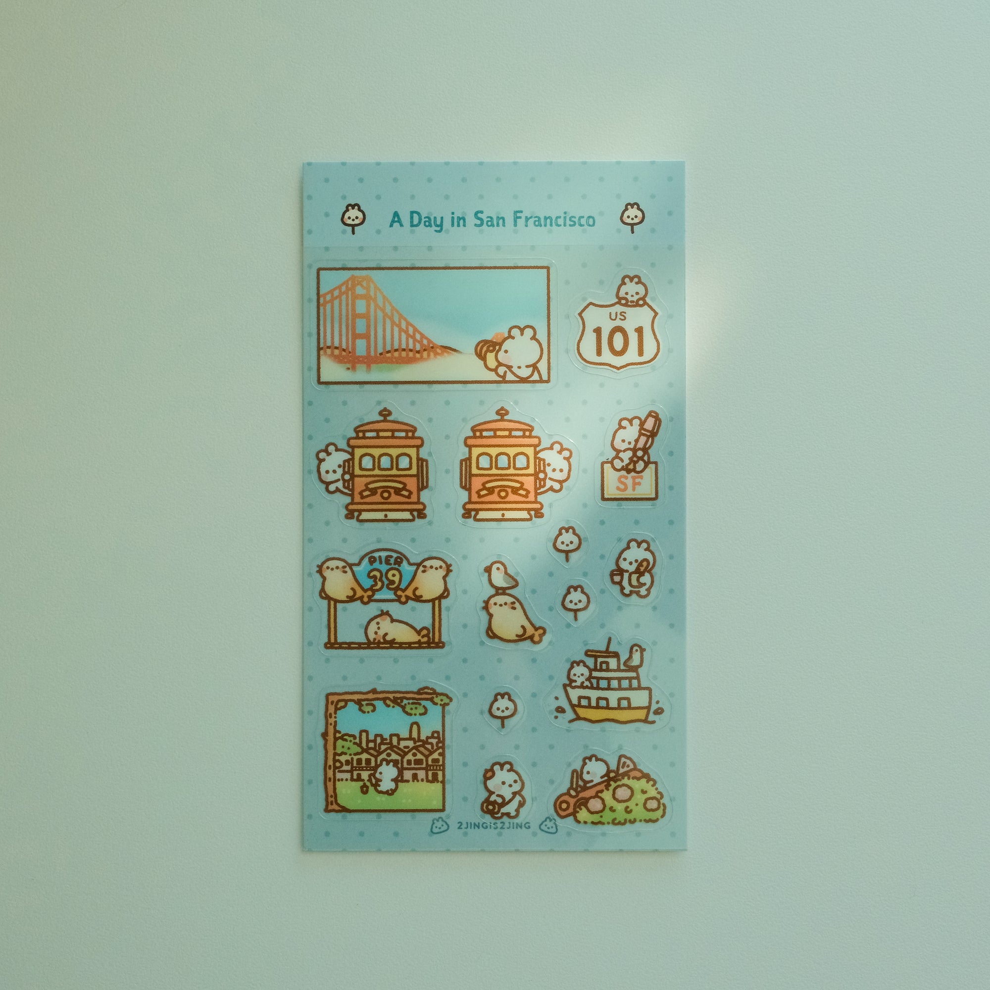 A Day in San Francisco Mini Sticker Sheet