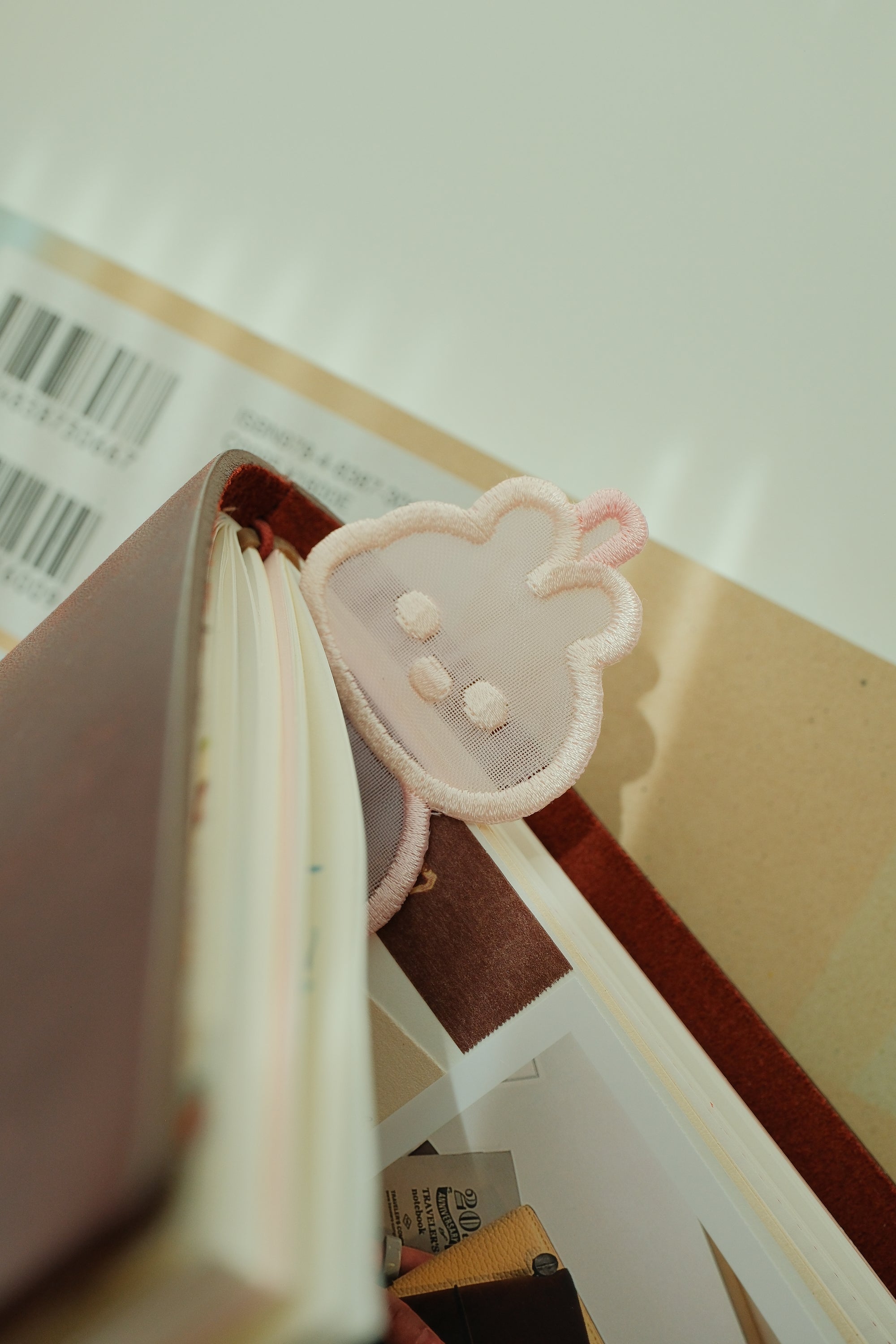 Tanghulu Bunnie Embroidered Bookmark