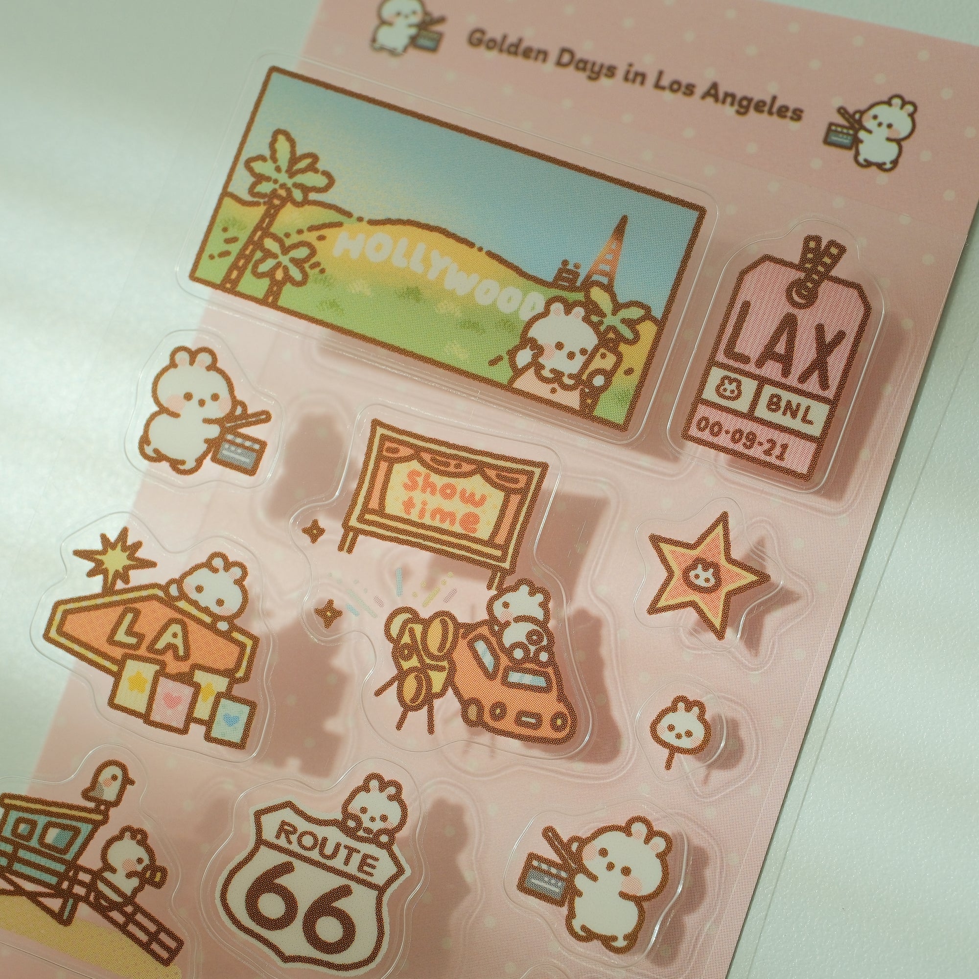 Golden Days in Los Angeles Mini Sticker Sheet