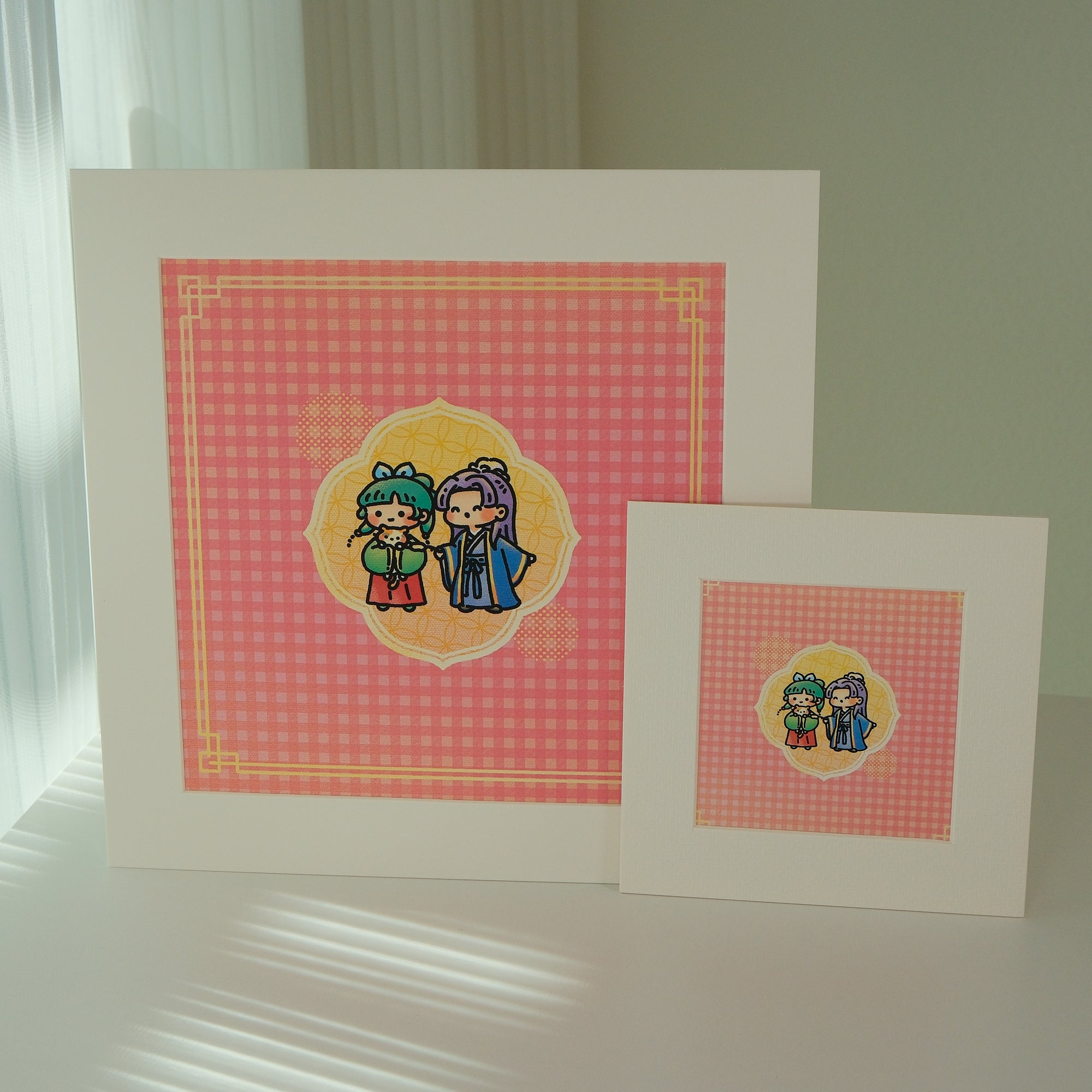 Maomao & Jinshi Square Art Print