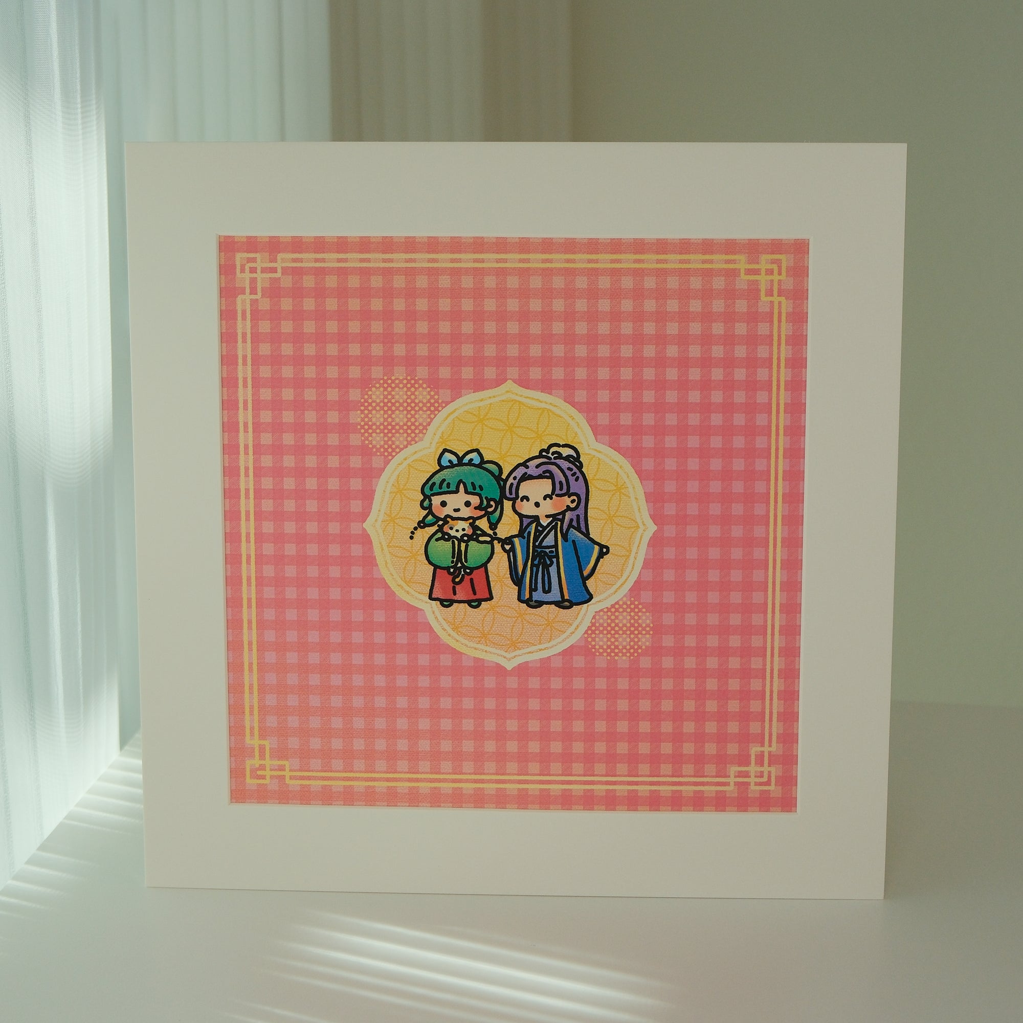 Maomao & Jinshi Square Art Print