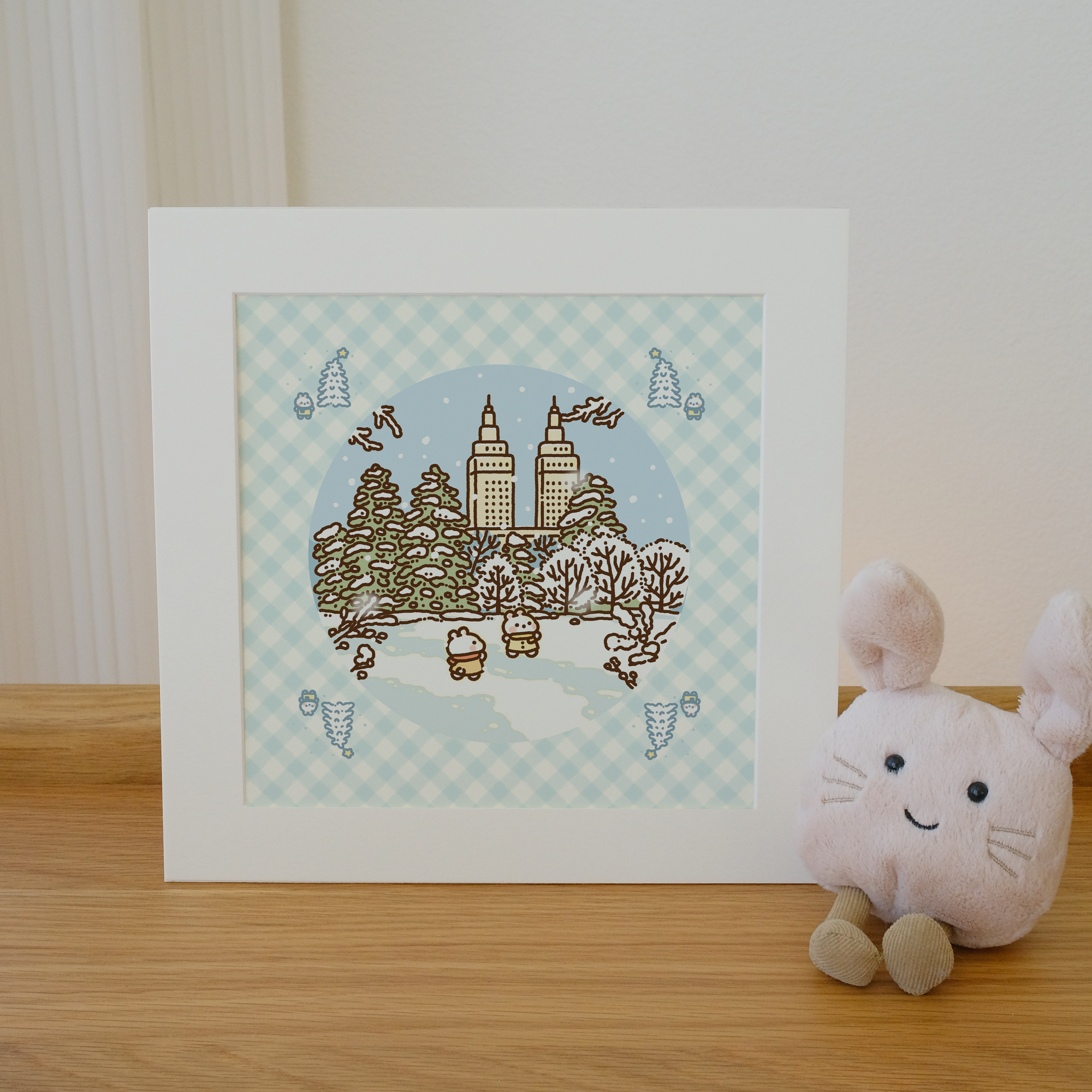 First Snow in NYC Art Print