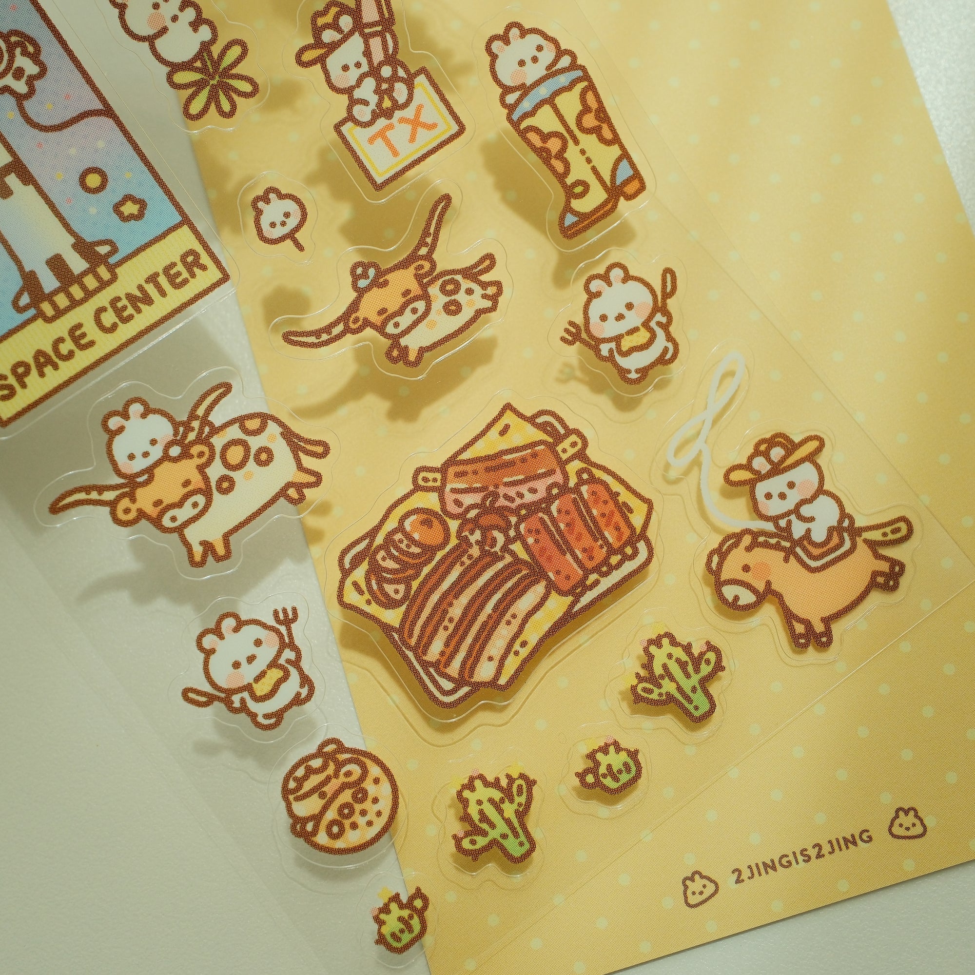 Texas Little Adventure Mini Sticker Sheet