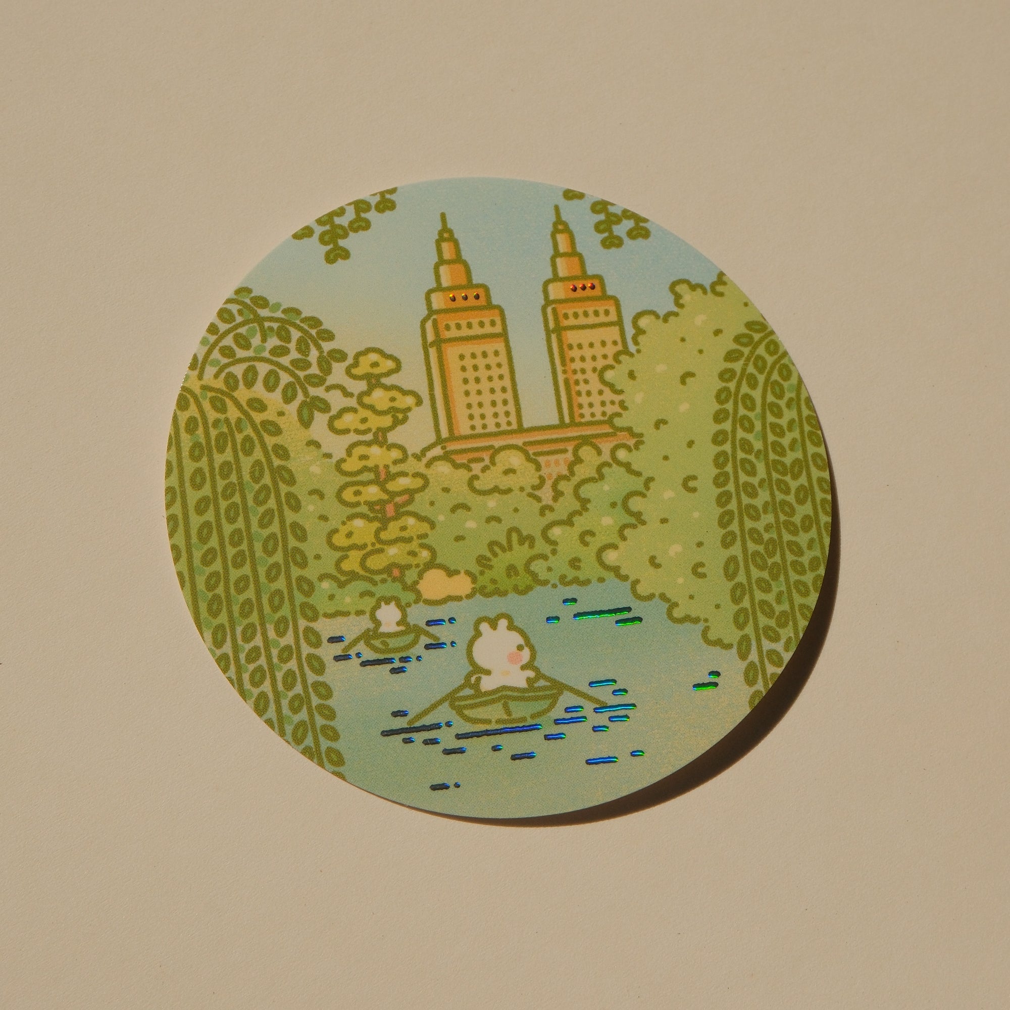 A Day in Central Park - Cities Series Foil Sticker