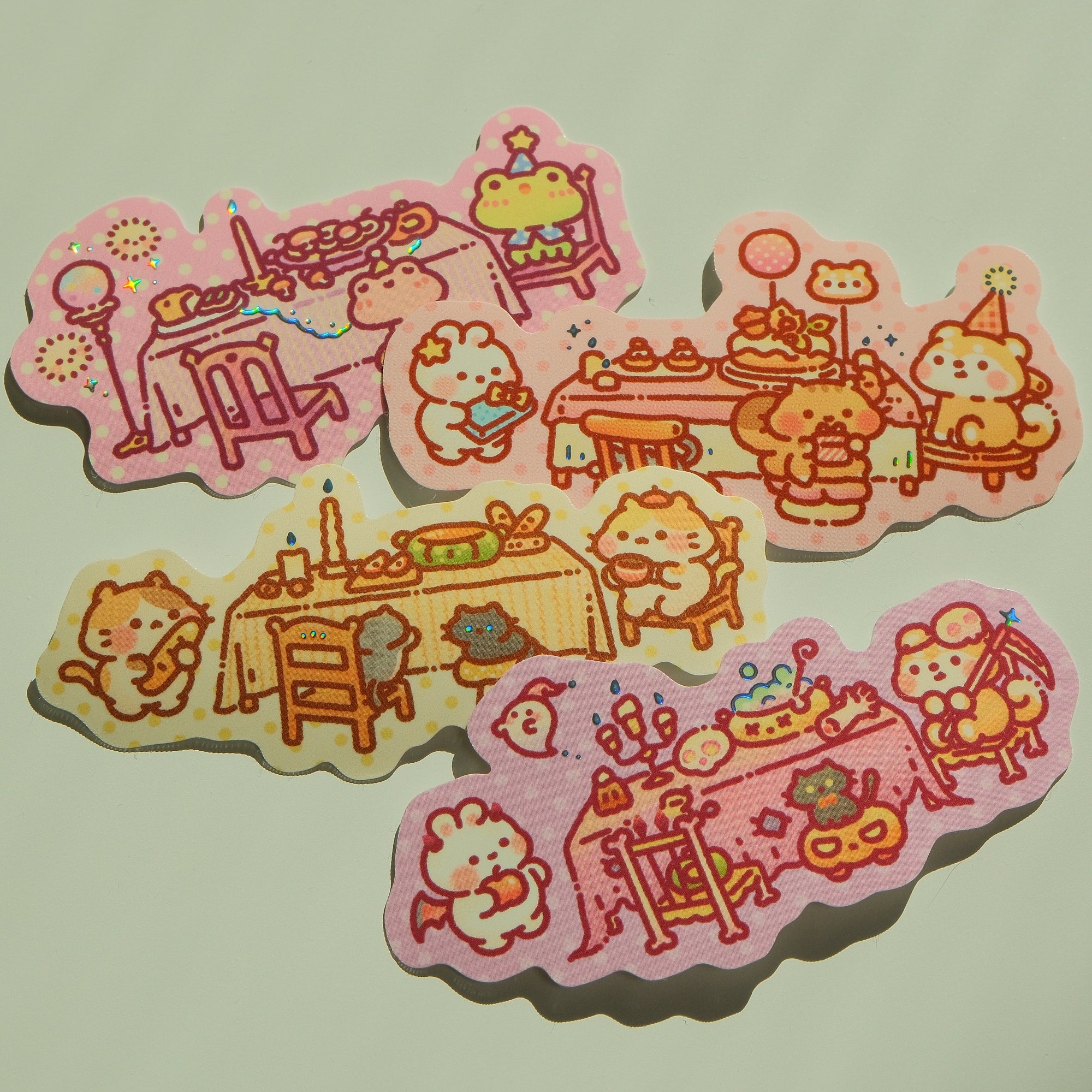 Mizuki & Kira - Bunnie Island Dinner Table Series Foil Sticker