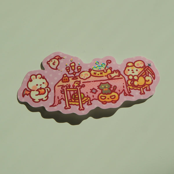 Halloween Party - Bunnie Island Dinner Table Series Foil Sticker