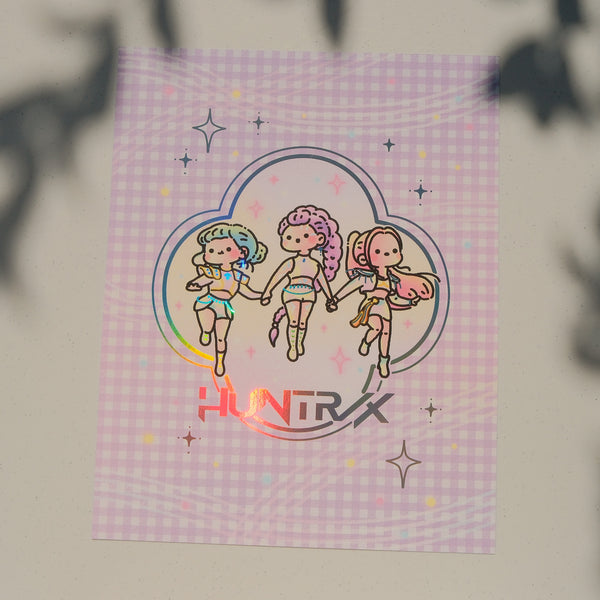 Huntrix - Kpop Demon Hunters Large Foil Print