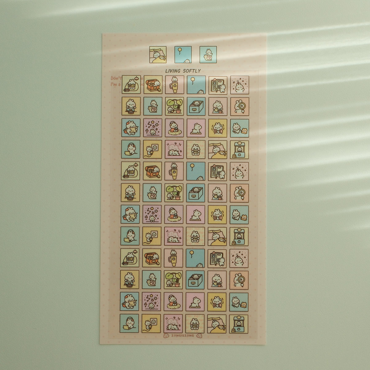 Sofly Sticker Living Softly Sticker Sheet
