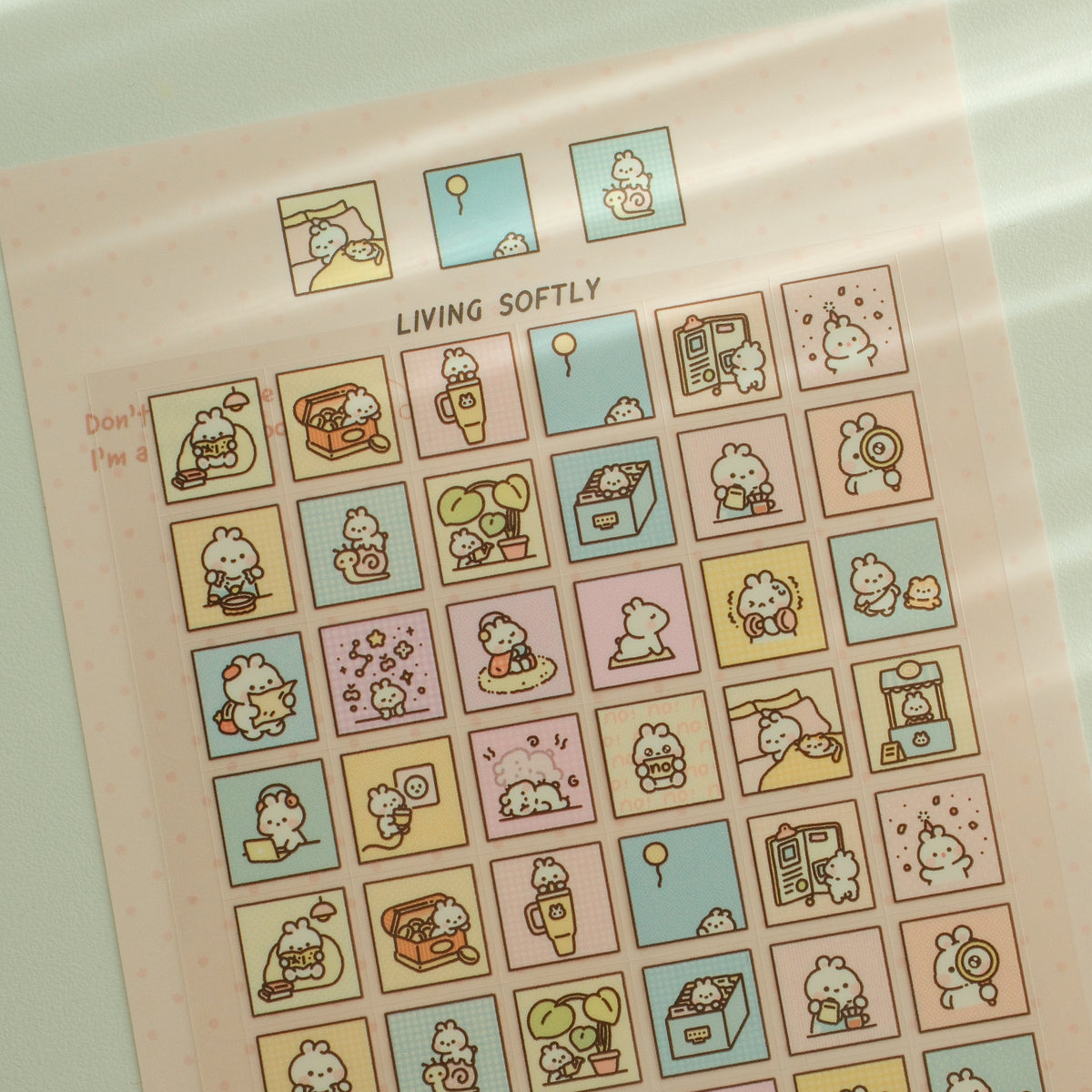 Soft Life Sticker Living Softly Sticker Sheet