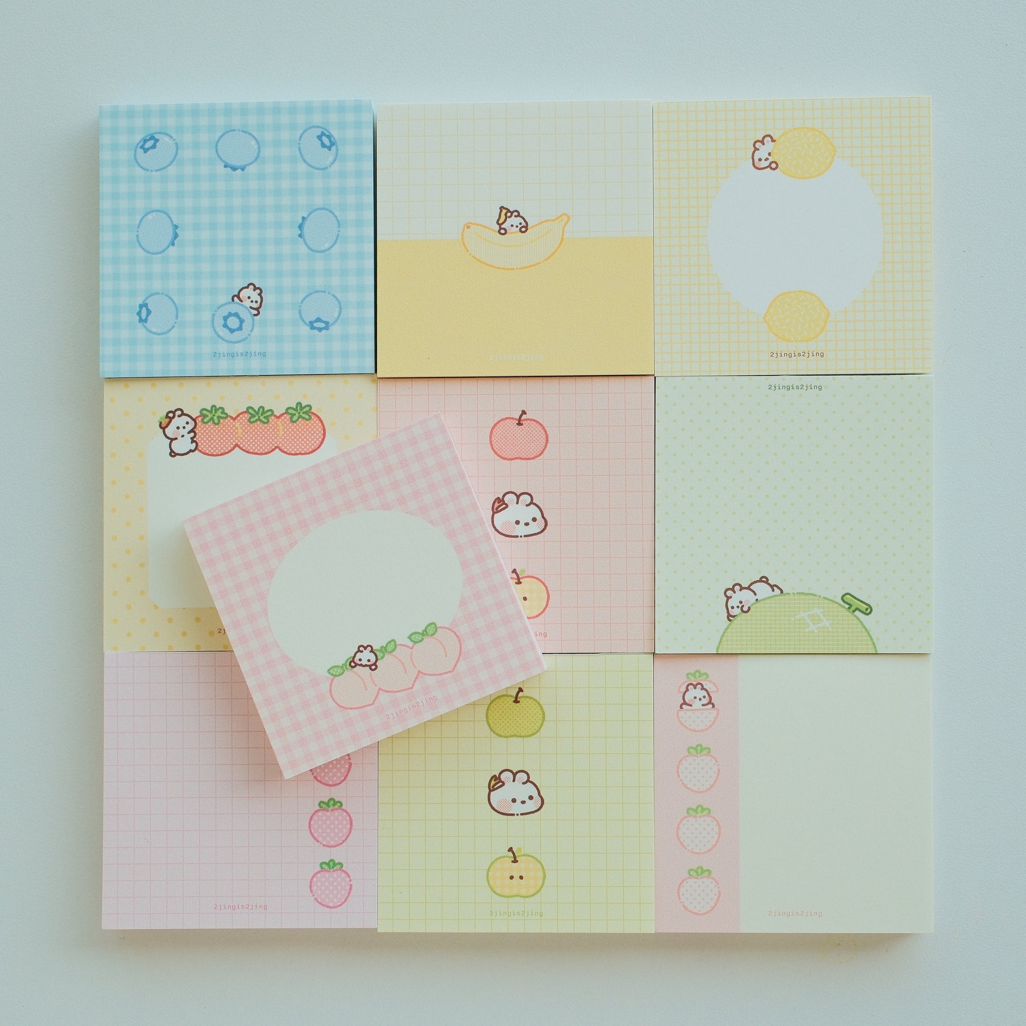 Fruity Bunnie Mini Memo