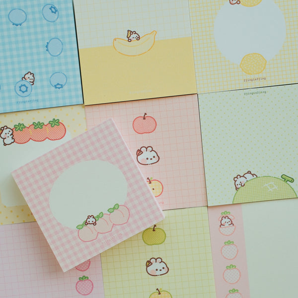 Fruity Bunnie Mini Memo