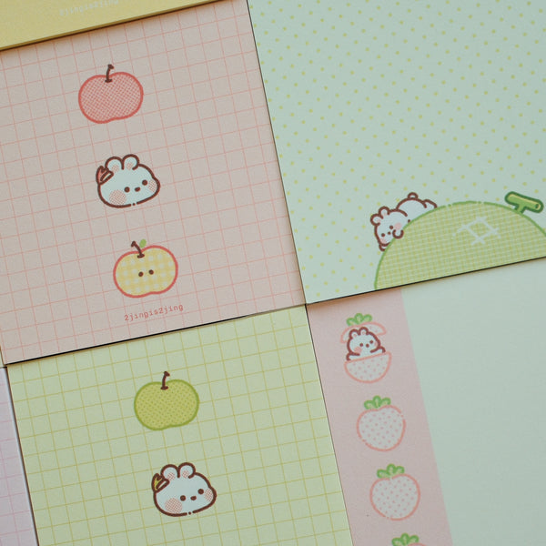 Fruity Bunnie Mini Memo