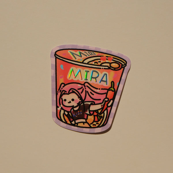 Mira Instant Noodle - Kpop Demon Hunters Foil Sticker