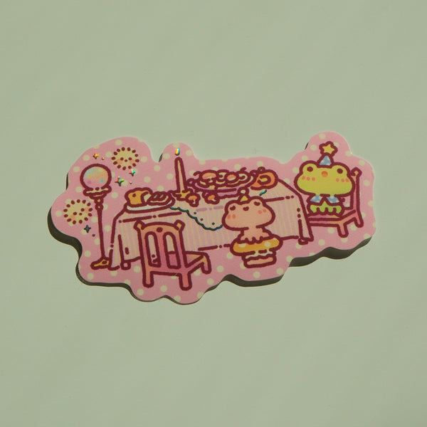 Mizuki & Kira - Bunnie Island Dinner Table Series Foil Sticker