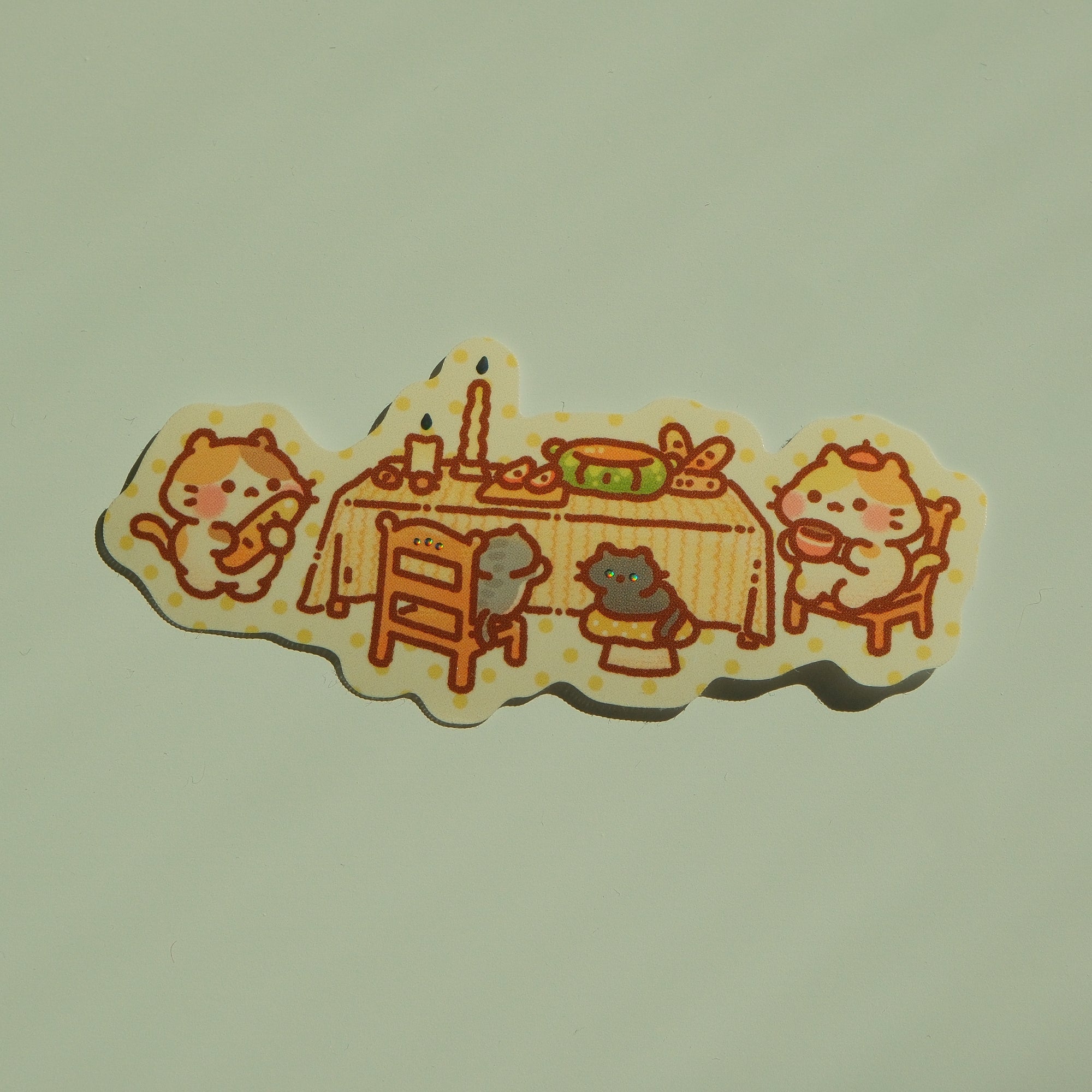 Mocha & Maple - Bunnie Island Dinner Table Series Foil Sticker
